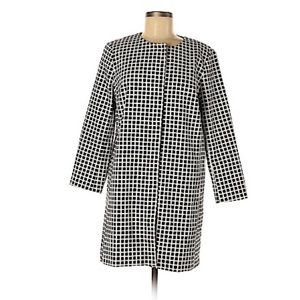🌺 2/$20 Charter Club checkered Coat black and white size 8